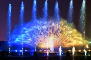 3D Digital Movie Laser Fountain