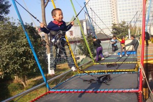 2 Seats Square Trampoline